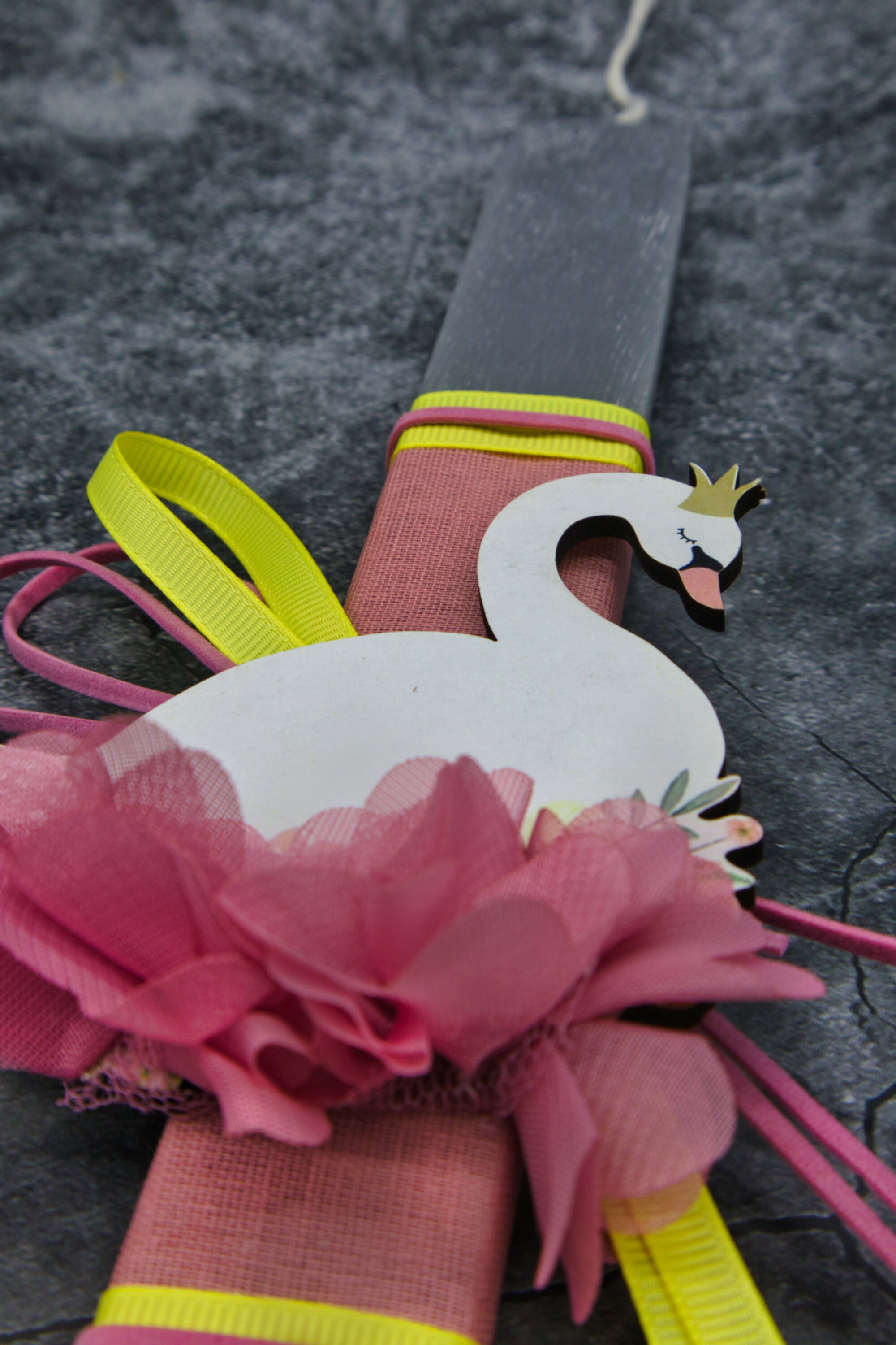 Osterkerze Floral Swan