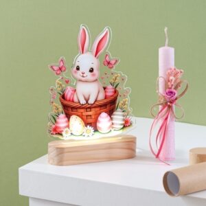 Πασχαλινή λαμπάδα LED PINK BUNNY στη γερμανία με αποστολή σε όλη την ευρώπη!